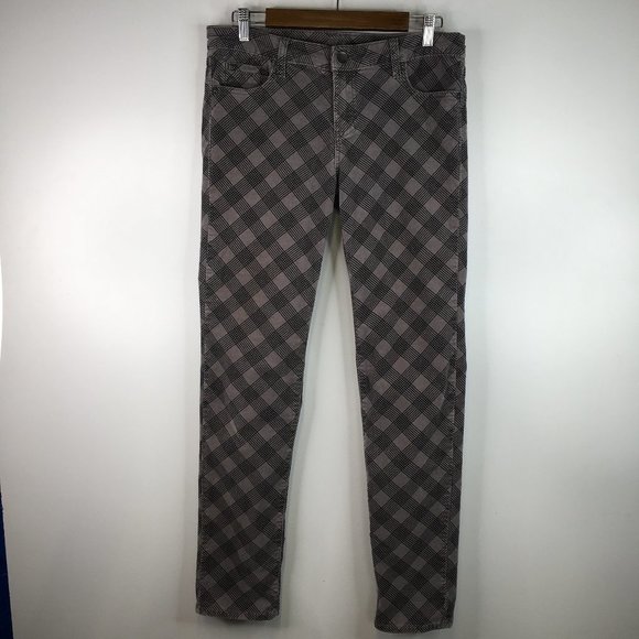 Kut From The Kloth Checker Print  Corduroy Pants Size 12 - Picture 1 of 7